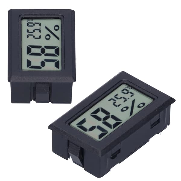Digitalt Display ABS Innendørs Termometer for Smart Hjem FY11001 Svart