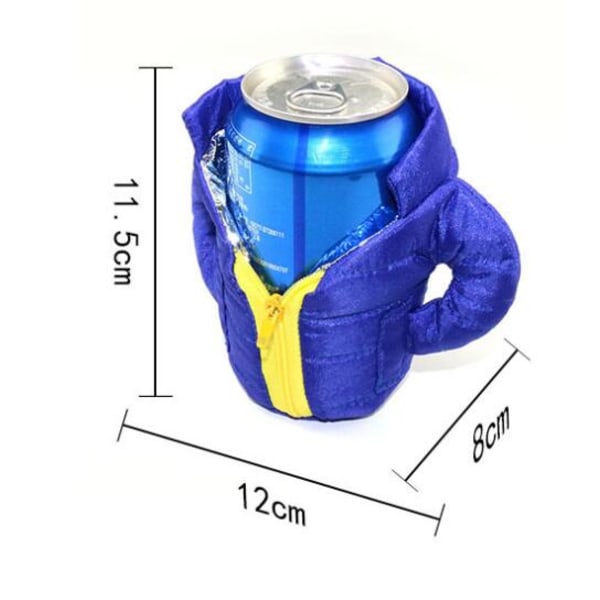 Coke CAN Drink Bottle Jacket Cup Cover Beer Jacket blue