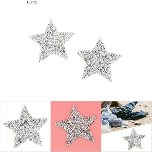 Strassitähti Applikaatio Rauta-On-Laastari - 10 kpl (AB-väri)