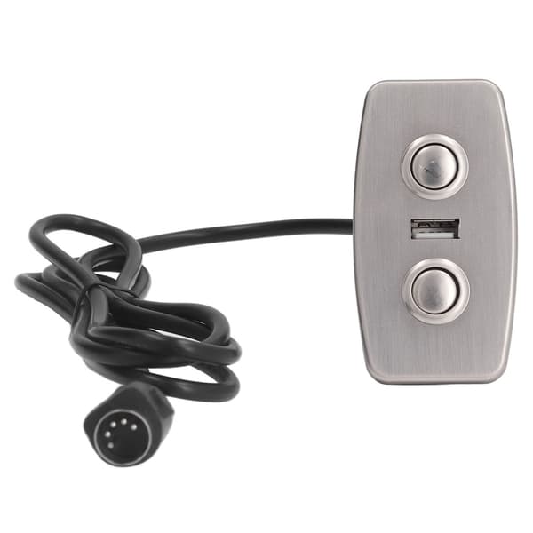 USB-lader 5-pinners rett lysfri elektrisk sofakontroll for hjemmesoverom