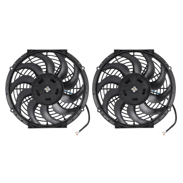 Kølerkøleventilator 12 tommer universal bilventilator elektrisk 80W 10 blade