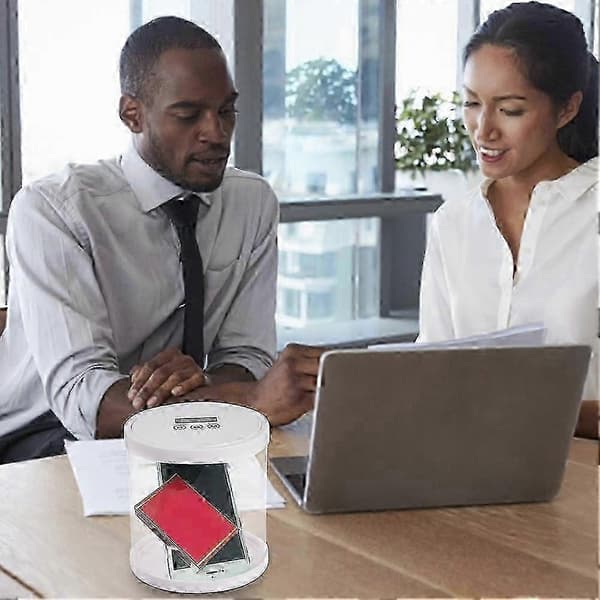 Elektronisk tidslåsboks Timerlåskontainer Multifunksjonell tidslåsboksbeholder for leker mobiltelefoner Ingen batteri, Ny 2026 White