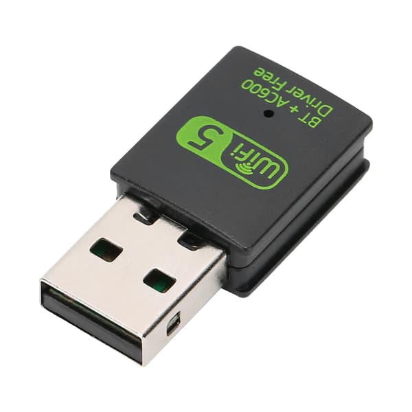 600MB WiFi Bluetooth 4 2 Dongle Trådløs Netværksadapter Gratis Driver 2 i 1 LAN Antenne Adapter RTL8821CU