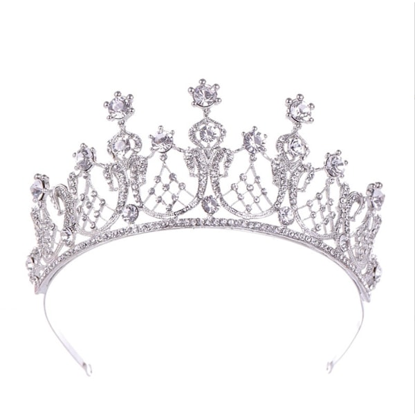 Rhinestone Crown Håraccessoarer (silver)