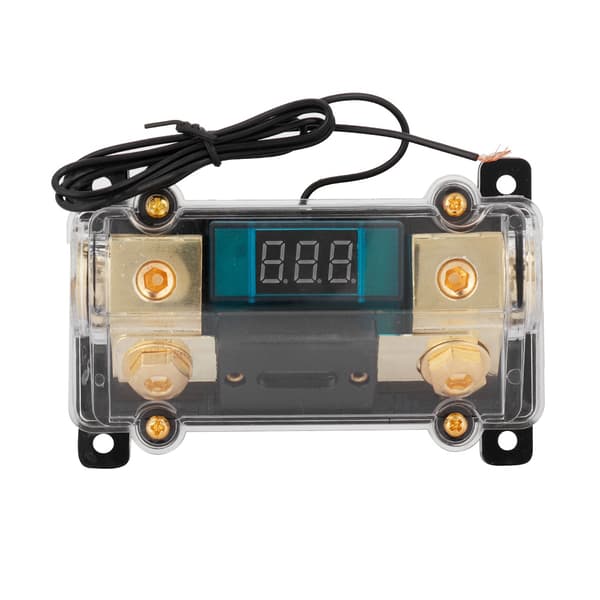 Bil Ljud Ström Säkringar Hållare Stereo Distributionsblock Box Digital Display (200A)