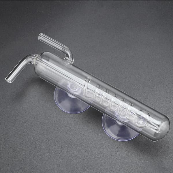 Transparent Glas Akvarium CO2 Bubbelräknare Extern Mätare