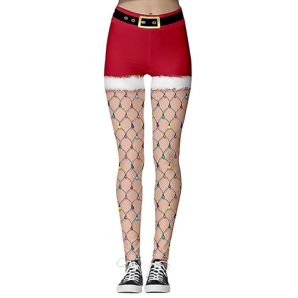 Jule leggings til kvinders yogabukser Mesh XL