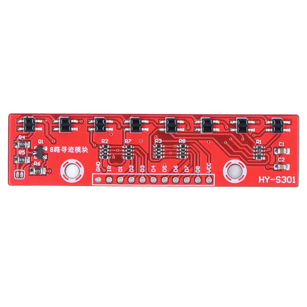 8-kanals infraröd detekteringssensor PCB 8-bitars detektor jaktkort spårningsmodul