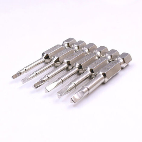 Fonepro 5 kpl kolmiokantainen magneettinen ruuvimeisselin set S2 teräs 1,8 mm, 2,0 mm, 2,3 mm, 2,7 mm, 3 mm, 1/4 tuuman kuusiovarsi,