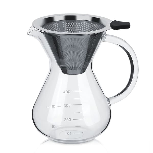 Glas Handdrop-Kaffemaker med Vågskala - 400ml