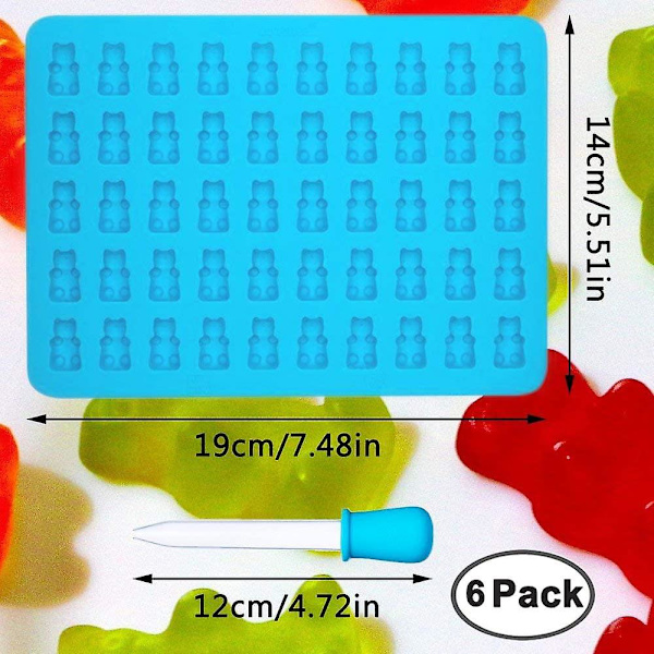 Chokoladeform, silikone, 2 dråber, 4 STK*50