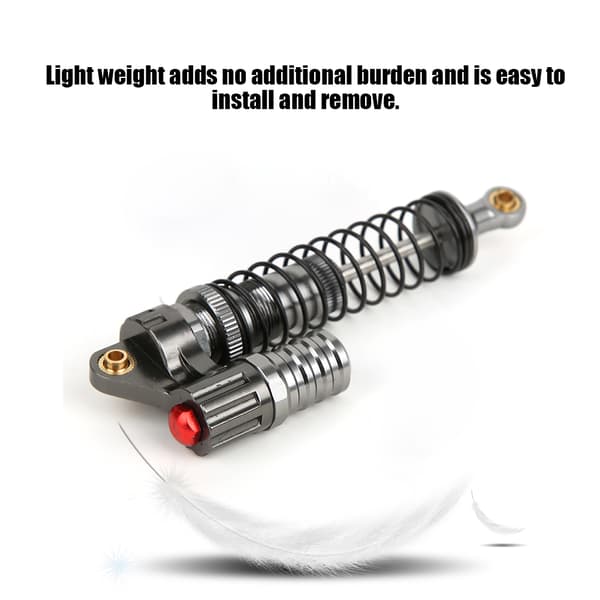 2 stk. støddæmpermodifikationstilbehørsdel, passer til Axial SCX10 1/10 RC Crawler Titanium Sort