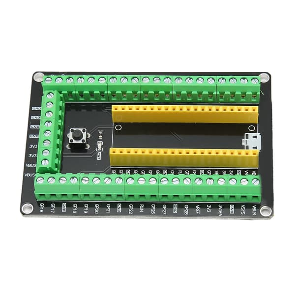Laajennuslevy Raspberry Pi Pico -kehityslevolle, GPIO-liitäntälohkon irrotuslevy