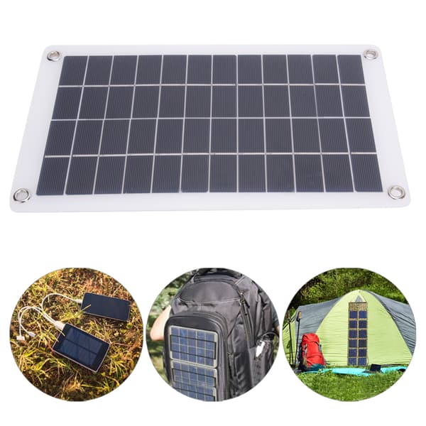 7.5W 12V Bærbar Stabil Effektiv Udendørs Monokrystallinsk Silicium Solcellepanel til DIY Strømoplader