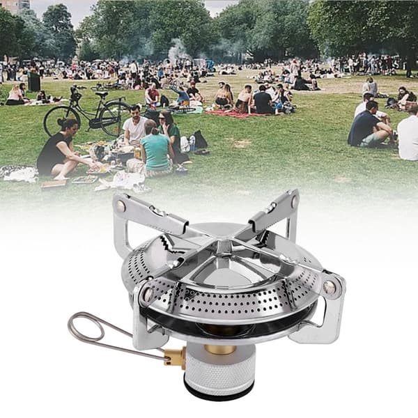 Bärbart Mini Camping Kök Hopfällbart Utomhus Gaskök Ugn Picknickbrännare