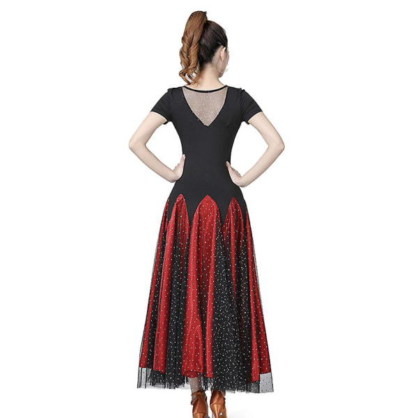 Aikuisten tupsupaljetilla latinalainen tanssimekko Royal Blue XL