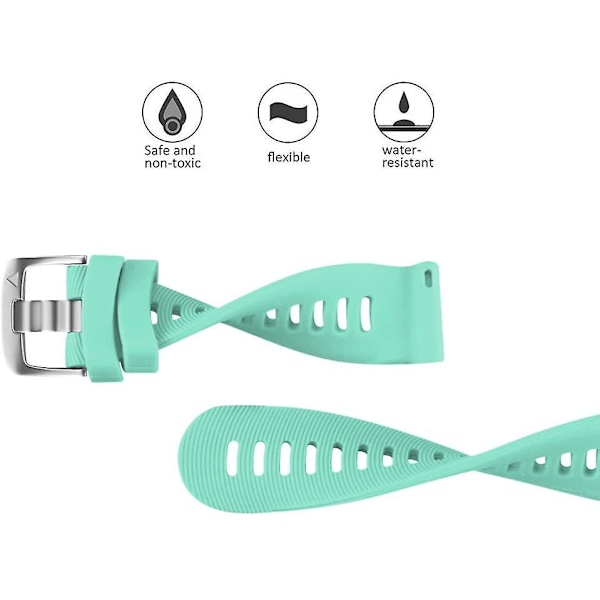 Garmin Forerunner245/645 Strap 8# Teal Green (stålspänne)
