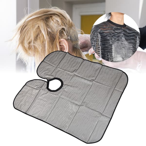 Vandtæt Hår Salon Kappe Hårfarvning Styling Værktøj Gråt Stof