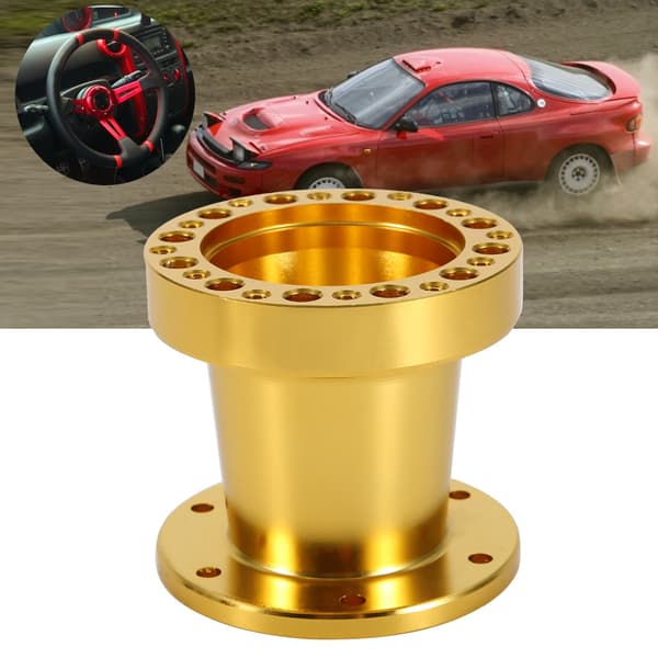 3 tommer universal aluminium bilratnavafstandsstykke ratnavadapterkit (guld)