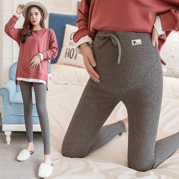 Legging til gravide kvinder dark grey M