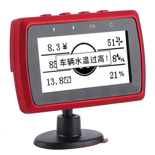 Bil OBD Scanner Fejlkodelæser Head Up Display Hastighed Vandtemperatur