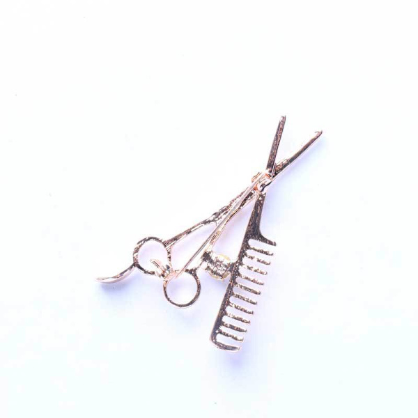 Personlig brosch i kamform, huvudfärg 4071850, 3 st