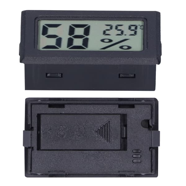 Digitalt Display ABS Indendørs Termometer til Smart Home FY11001 Sort