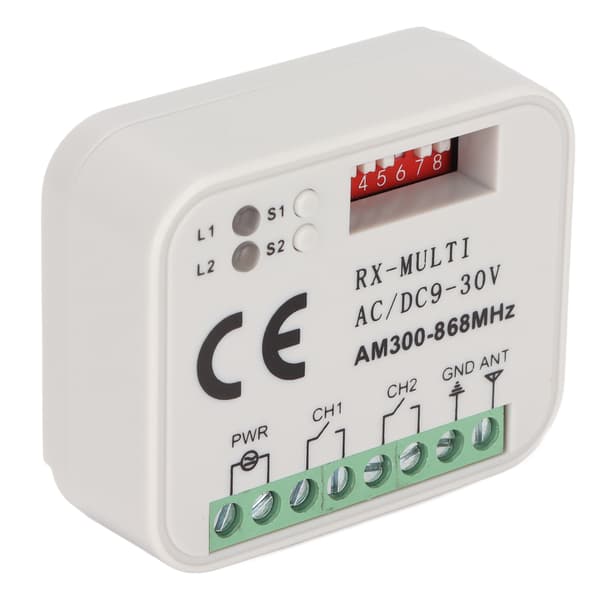 Universal Smart Trådløs 2-veis Fjernkontroll Brytermodul 300 til 868MHz Multi-Frekvens 9 til 30V