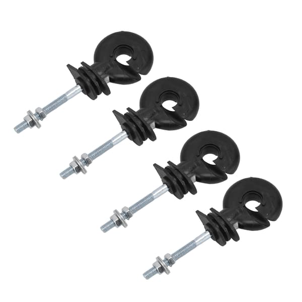100 Sett Elektrisk Gjerdeisolator Jernstolpeisolator Kraftnettsystem Gårdsgjerdeisolator