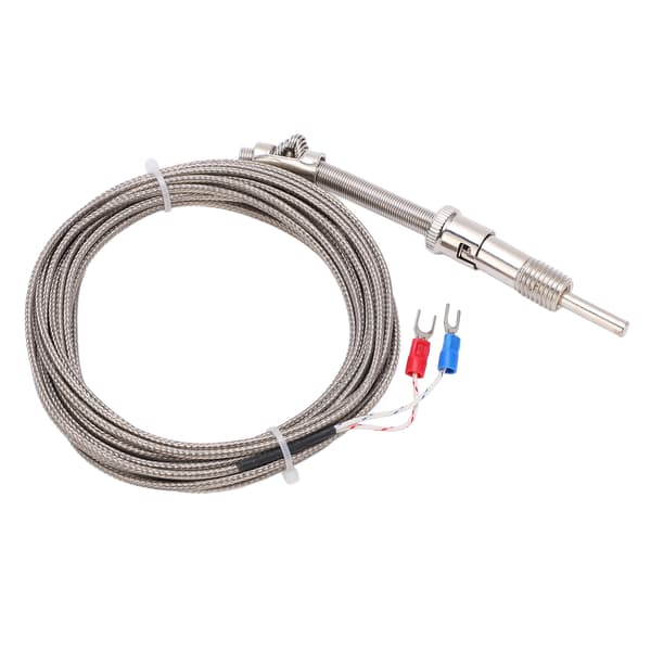 Skærmet termoelementsonde - K-type, 5 meter lang