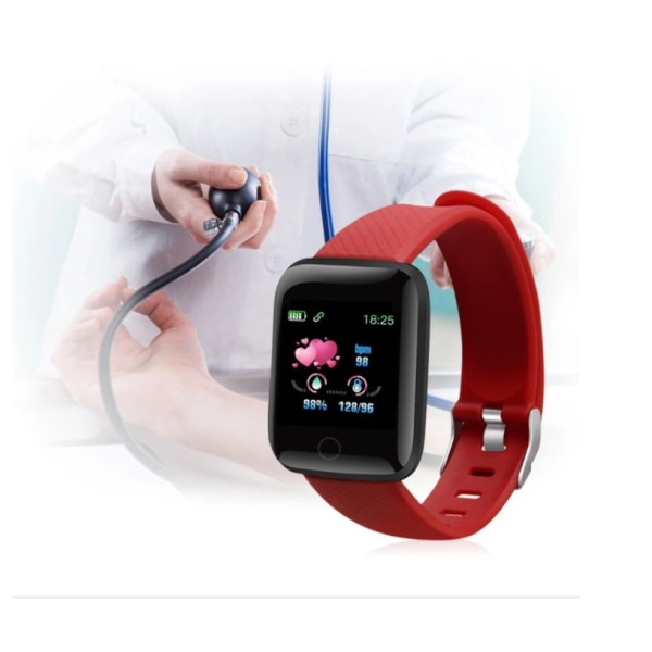 bluetooth sportarmband puls blodtryck (blått),