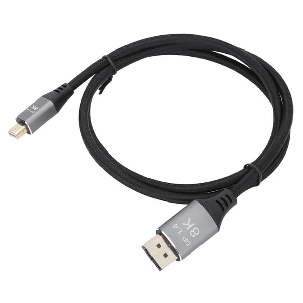 Mini DP til DP Adapterkabel 1.4 Version 8K High Definition 1 meter Mini DisplayPort
