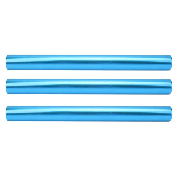 Reläpinnar av galvaniserad aluminiumlegering, blå, 3-pack, för sprintlöpning