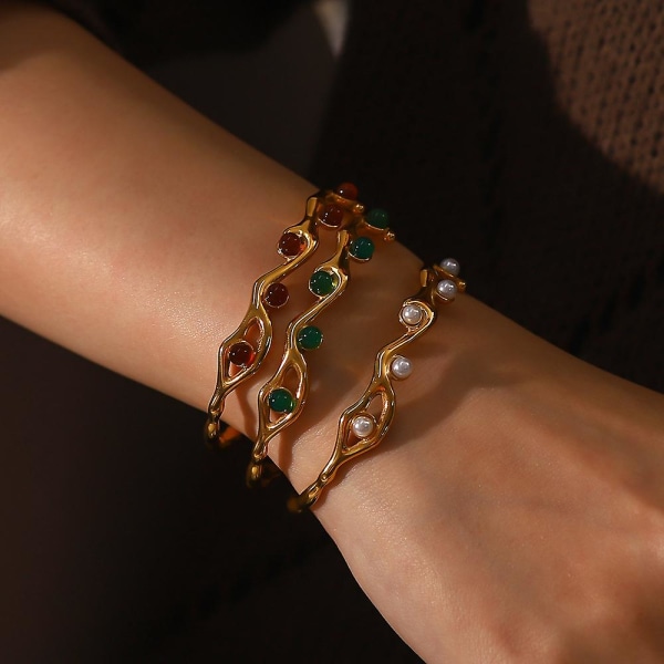 Armbånd Pearl Daily Outfit Metallic Element B1510 JDB201421-RD