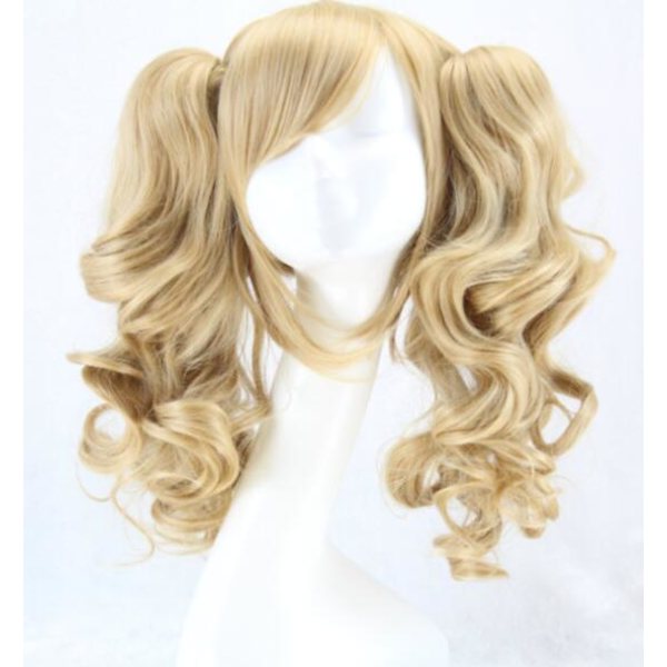 Anime Lolita Peruukki, Värikäs Wave Peruukki, Halloween Peruukki mixed gold
