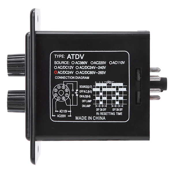 ATDV YC 6S 60M Dubbel Timer Relä Switch DC 24V