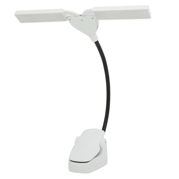 Notestativlys LED Oppladbart Bøybart Profesjonelt Design Hvit Lampe for Konserter Hjemme