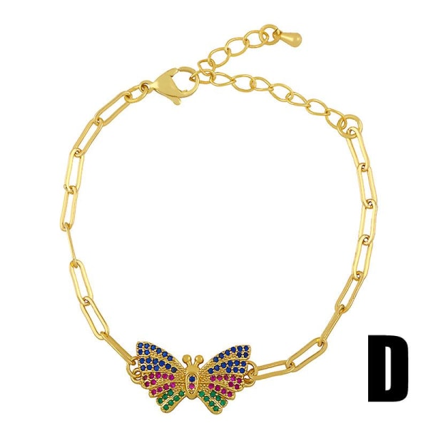 Armbånd Vintage Zircon Butterfly Fashion smykker Ac10627 A