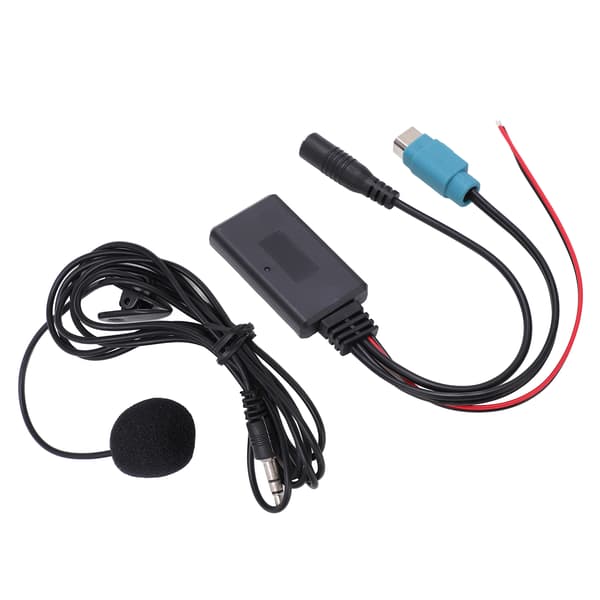 Alpine Bluetooth AUX Kabel Adapter Stereo Full Speed med Utskiftbar Mikrofon 2009 og oppover
