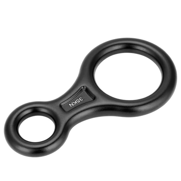 Figur 8 Nedfirer for klatring - 35KN Rappelring (svart)