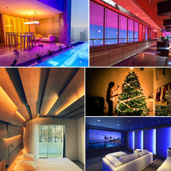 12V RGB Vattentät LED Light Bar IP65 Multicolor LED Light Bar med musikfunktionssynkronisering, fjärrkontroll, dekoration inomhus/utomhus, fest, Kristus