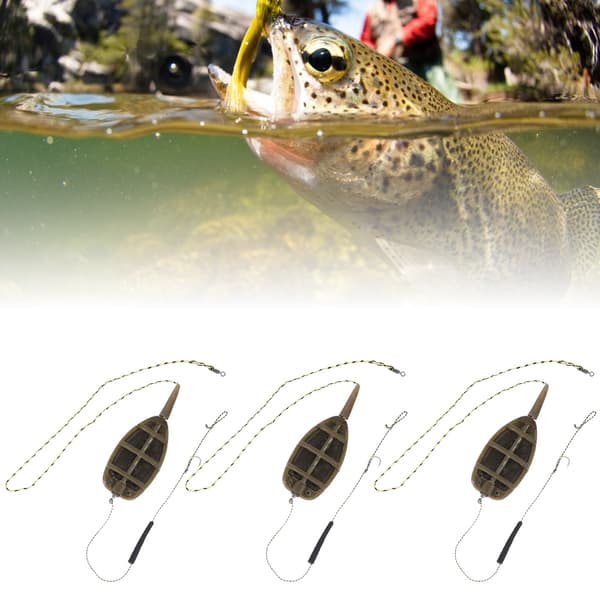 3-pack Inline Method Feeder Set i europeisk stil - Fiskeutrustning och tillbehör