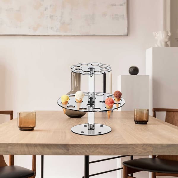 Akryl Isvaffel Display Stativ Popcorn Holder