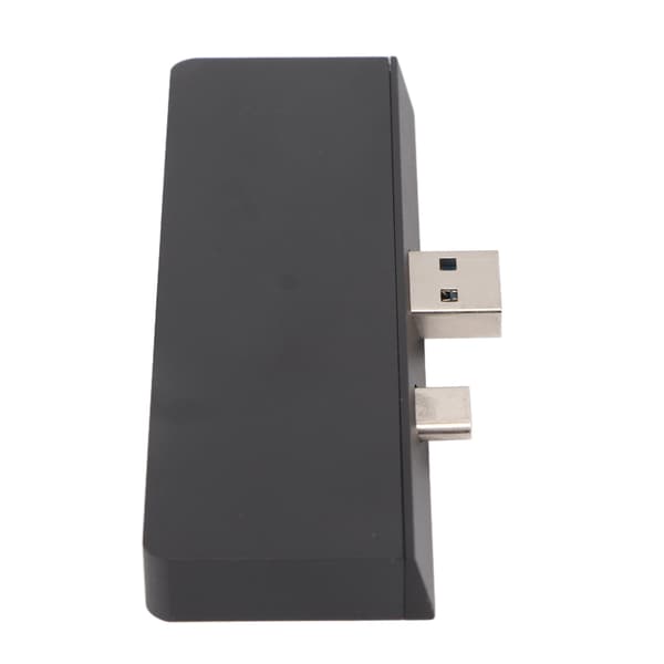 USB C Hub 4K HD Multimedia Interface Dataöverföring Dubbla USB3.0-portar 5 i 2 USB C Hub för Surface Pro 7 Svart