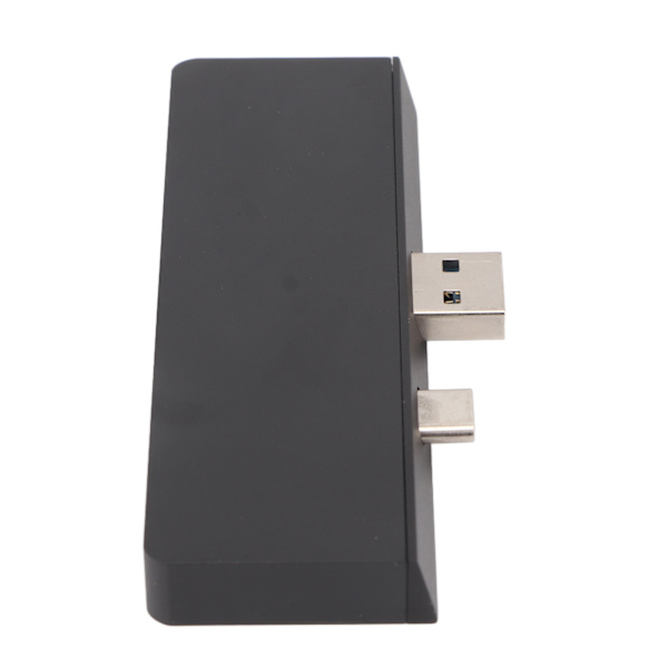 USB C Hub 4K HD Multimedia Interface Dataoverførsel Dobbelt USB3.0 Porte 5 i 2 USB C Hub til Surface Pro 7 Sort