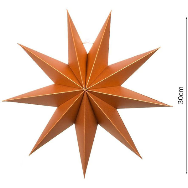 3st 30cm Paper Star Folding Orange Set