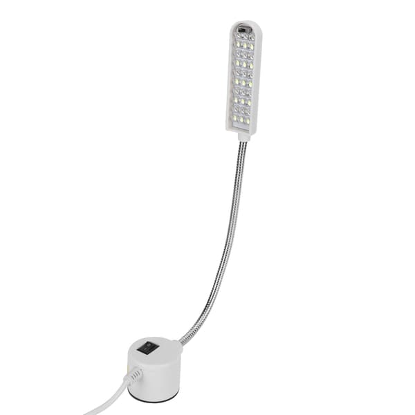 30 LED Magnetisk Base Arbeidslys Halslys US Plugg AC 110-250V