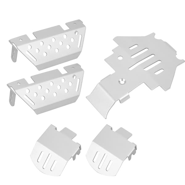 5 st/set Chassi Pansar Skyddsplatta Aluminiumlegering Skydd Passar för TRAXXAS/TRX‑4/TRX4 RC Bil