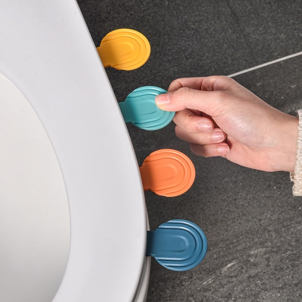 4 sarjaa wc-kannen nostimet, lianestonostimet, wc-kannen kiinnikkeet, wc-kahvat, taitettavat kahvat kotikäyttöön (keltainen),
