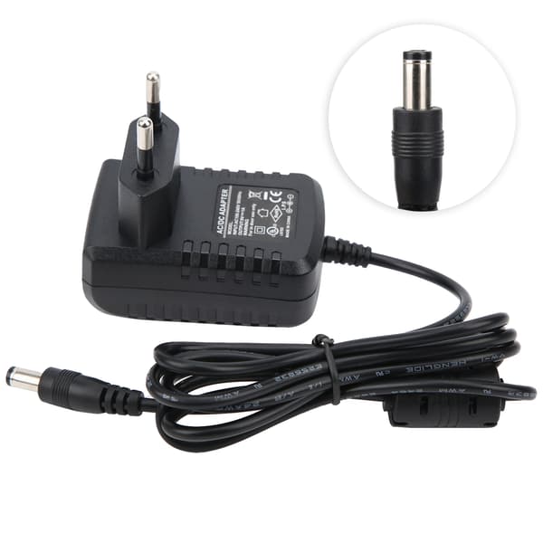 9V 1A Effektpedal Strömförsörjningsadapter för Gitarr Orgel Keyboard Förstärkare 100-240V EU-kontakt
